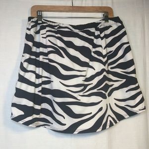 Coolibar zebra print swim skort